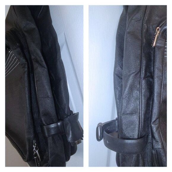 Loewe leather/coated canvas garment travel bag EUC - Picture 3 of 12